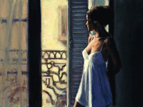Fabian Perez Balcony at Buenos Aires X